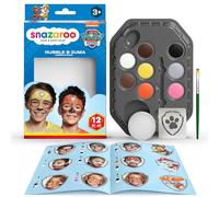 Snazaroo PAW Patrol Face Paint Kit, Rubble and Zuma, 12pcs Set