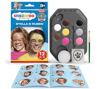 Snazaroo PAW Patrol Face Paint Kit, Skye and Rubble, 12pcs Set