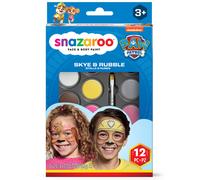 Snazaroo PAW Patrol Face Paint Kit, Skye and Rubble, 12pcs Set