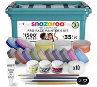 Snazaroo Professional Face Painters Kit 35 Pieces Fancy Dress Make Up Face Paint