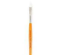 Snazaroo 1192040 Yellow Medium Flat Brush-1 Pc, Orange, Unit
