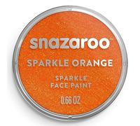 Snazaroo Sparkle Face and Body Paint for Kids and Adults, Sparkle Orange Colour, Water Based, Easily Washable, Non-Toxic, Makeup, Body Painting for Parties, for Ages 3+