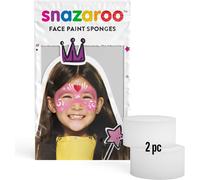 Snazaroo SZ1198010 Face Paint High Density Sponges, 2 Pcs, White, One Size