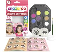 Snazaroo Unicorns & Butterflies Face Painting Palette Kit for Kids & Adults, 8