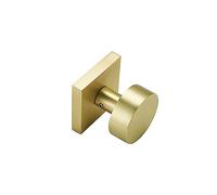 SNBTLA Satin Brass Handles Dummy - 2 Pack Gold Door Knob for Closet and Cabinets Fits All Standard Door