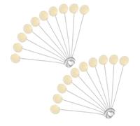 SNBUHA 20 PCS Wool Daubers Ball Brush, Leather Dye Tool with Metal Handle, Fluffy Leather Dye Applicator for Dying, Gluing, DIY Crafts Projects