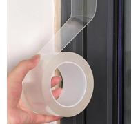 SNBUHA Window Weather Sealing Tape, 3 cm x 10 m Clear Waterproof Tape, Draft Isolation Sealing Film Tapes for Winter Window Door Draft Stopper Roof Greenhouses Car Port, No Residue