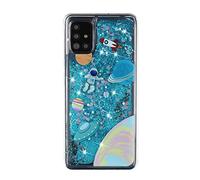 SNCLET Anime Phone Case for Samsung A53 5G,Glitter Moving Quicksand Case Dynamic Flowing Liquid 3D Glitter TPU Soft Quicksand Floating Moving Back Cover for Samsung A53 5G,Travel in space