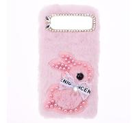 SNCLET Fluffy Fur Plush Case for Google Pixel 7 Bumper Case Protective Case Soft kawaii Rabbit Fluffy Skin Cover Silicone TPU Cute Creative Phone Cases for Google Pixel 7,Pink Rabbit