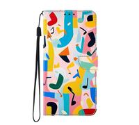 SNCLET Wallet Case for Realme V25,Cute Fun and Joyful Melodies PU Leather Magnetic Flip Case for Women Cover with [Kickstand][TPU Inner Shell][Card Holder] for Realme V25