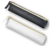 Sndperiexam 2 Pcs Black&White Small Makeup Bag for Purse, Leather Mini Portable Cosmetic Bags for Women, Lipstick Cosmetic Accessories, Small Travel Kit Storage Pouch