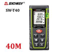 SNDWAY Digital Laser measure Distance Meter Range with bubble level better than infrared ruler laser Rangefinder Range Finder trena laser Tape Measure Area/volume tool 0.05 to 40m (0.16 to 131ft) Large LCD with Backlight