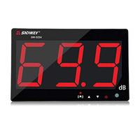 SNDWAY SW-525A 30-130dB Digital Sound Level Meter with Large LCD Display Noise Meter Decibel Wall Mounted Hanging