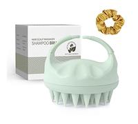 Sndyi Scalp Massager Shampoo Brush, Head Scalp Massager for Hair Growth, Scalp Scrubber with Soft Silicone Bristles, Scalp Scrubber/Exfoliator for Dandruff Removal, Wet Dry Scalp Brush, Green