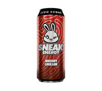 SNEAK Energy Drink Cans | Cherry Limeade with Brainberry | No Sugar. No Junk. Just Natural Caffeine, Focus-Boosting Nootropics in a Can | 500ml x 12
