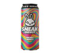 SNEAK Energy Drink Cans | Sherbet Burst with Brainberry | No Sugar. No Nasties. Just Natural Caffeine, Focus Boosting Nootropics in a Can | 500ml x 12