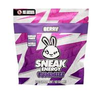 SNEAK Energy Gummies - Berry Flavour | 60 Pack | Sugar Free, with 100mg Natural Caffeine per Serving | Boost Focus, Energy & Mental Clarity | 9 Vitamins & Minerals