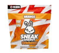 SNEAK Energy Gummies - Orange Flavour | 60 Pack | Sugar Free, with 100mg Natural Caffeine per Serving | Boost Focus, Energy & Mental Clarity | 9 Vitamins & Minerals