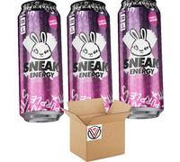 Sneak-Energy Tropikilla, Purple Storm, Blizzard Lemonade, Raspberry Lemonade Can 500ml - Zero Sugar and No Artificial Colours or Flavours (03 Cans, Purple Storm)