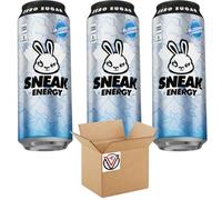 Sneak-Energy Tropikilla, Purple Storm, Blizzard Lemonade, Raspberry Lemonade Can 500ml - Zero Sugar and No Artificial Colours or Flavours (03 Cans, Blizzard Lemonade)