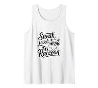 Sneak Level Funny Trash Panda Raccoon Meme Tank Top