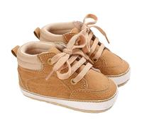 Sneaker Boys Baby Boots Canvas Shoes High Top Low Shoes Indoor Shoes Canvas Shoes Non-Slip Indoor Trainers Kids Boots Lace-Up Boots Leisure Shoes Walking Shoes Children's Shoes 1, orange, 3 UK