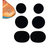 Sneaker Hole Repair Patch - 6 Piece Breathable Adhesive Kit, Finger Resistant Protection, Flexible Shoe Set for Hiking Boots, Running Sneakers, Jackets, Luggage, Backpacks, Ab, Black, riferimento