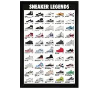 Sneaker Legends Maxi Poster - Black Wooden Framed