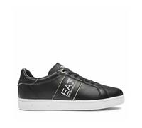 Leather Lace-Up Trainers - male - Emporio Armani EA7 - Sneakers - Black - 10 2/3 UK - Shoes 10 2/3 UK