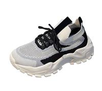 Sneaker Shoes Women's Summer Heel Spurs Diabetic Wide H Running Shoes Wide Feet Casual Comfort Trainers Arch Support Shoes Exquisite Elegant Comfortable Slip-On Shoes Travel, gray, 6 UK