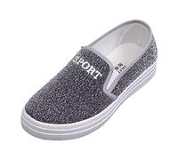 Sneaker Shoes Women's Summer Lightweight Mesh Running Shoes Women Comfortable Breathable Comfort Walking Shoes Arch Support Shoes Elegant Exquisite Summer Shoes Walking, silver, 4 UK