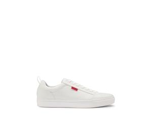 Sneakers Aus Kunstleder Mit Rotem Logo-Etikett