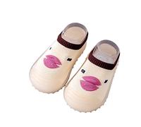 Sneakers Autumn Winter Boys Girls Toddler Shoes Non Slip Comfortable Solid Color Cute Cartoon Floor Socks (C, 8 Toddler)