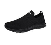 Sneakers Fabric Women Hiking Shoes Sneakers Non Slip Breathable Sneakers Casual Sneakers Rubber Sole Low Shoes Platform Shoes, black, 10 UK