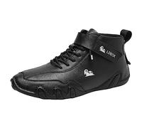 Sneakers for Men High Top Slip On Casual Trainers Lightweight Breathable Running Shoes High-Top Vintage Casual Walking Shoes Chic Sport Sneakers Comfort Flat Non Slip Hiking Trekking Trainers Black