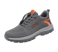 Sneakers for Men Wide Fit,Walking Shoes Mens Comfortable,Flying Weaving Casual with Thick Sole for Daily Wear Korean Fashion Round Toe Everyday Running Footwear Lightweight Sneaker for Trainers Grey