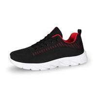 Sneakers Men Sport Trainers Men Comfortable Shoes Lightweight Breathable Running Shoes Athletic Walking Sneakers Comfortable Sports Footwear for Outdoor Gym Red
