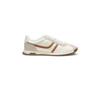 Sneakers Mit Veloursleder-imitat-Details Und Logo Light Beige