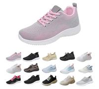 sneakersWomens Running Trainers Lightweight Wide Fit Wedge Shoes Breathable Mesh Orthopedic Trainers Cushion Arch Support Walking Sneakers Low Top Athletic Shoe Womens Shoes Size 6