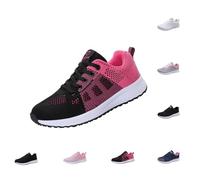 sneakersWomens Trainers Lightweight Wide Fit Wedge Shoes Breathable Mesh Low Top Walking Sneakers Comfortable Orthopedic Trainer Fashion Lace up Running Sneakers on Trainers Women