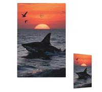 Sneaking Shark Wall Plate Cover Modern Decorative 1 Gang Light Switch Cover Unbreakable Receptacle Outlet Covers For Living Room Bedroom Home Decor Single Blank
