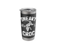 Sneaky as a Croc Crocodile Stainless Steel Insulated Tumbler