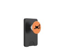 Sneaky Black Cat Cute Spooky Peekaboo Halloween Costume PopSockets PopWallet for MagSafe