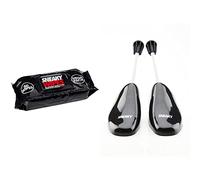 SNEAKY Men's (50pack) Shoe Wipes 50pack, White, One Size UK & Unisex Tree's Shoe Tree s, Black Set, One Size UK