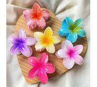 SNEHMURTI Flower Hair Claw Clips Wonderful Gift,Strong Hold Cluture for Women Thick & Thin Hair, Fabulous color Stylish Floral Hair Accessory for Women, Secure Grip (MULTICOLOUR 3PCS)