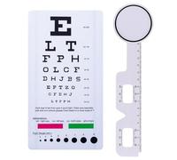 Snellen Eye Chart, Eye Chart, Snellen Eye Chart Wall Chart, Eye Chart with Eye occluder for Eye Medical Exams, Medical Office, School (2 Piece Set), Eye Charts For Eye Exams