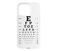 Snellen Eye Chart Vision Test Optometry Aesthetic 20/20 Case for iPhone 15 Pro Max