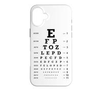 Snellen Eye Chart Vision Test Optometry Aesthetic 20/20 Case for iPhone 16 Plus