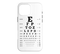 Snellen Eye Chart Vision Test Optometry Aesthetic 20/20 Case for iPhone 16 Pro Max