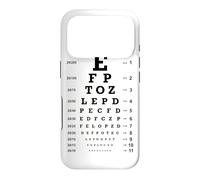 Snellen Eye Chart Vision Test Optometry Aesthetic 20/20 Case for iPhone 17 Pro